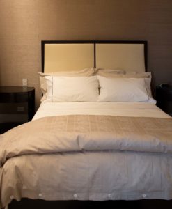 Bed with pillows